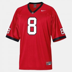 Red A.J. Green UGA Jersey #8 College Football For Kids 830115-358
