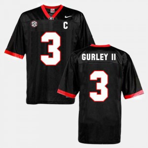 Mens Todd Gurley II UGA Jersey Black College Football #3 937687-800