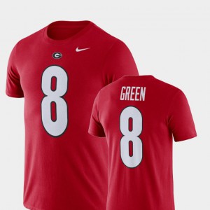 A.J. Green UGA T-Shirt Red #8 Men Football Performance 645445-933