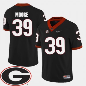 Corey Moore UGA Jersey 2018 SEC Patch For Men College Football #39 Black 427240-951