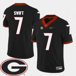 Mens 2018 SEC Patch College Football D'Andre Swift UGA Jersey Black #7 863564-186