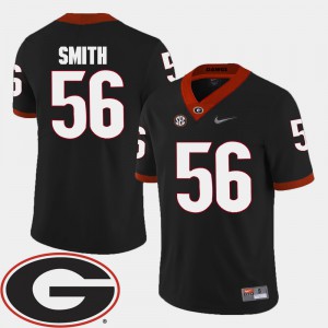 College Football 2018 SEC Patch For Men's Garrison Smith UGA Jersey #56 Black 748855-669