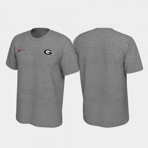 Legend For Men's UGA T-Shirt Heathered Gray Left Chest Logo 338954-190