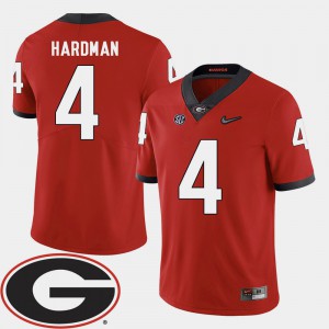 Mecole Hardman UGA Jersey 2018 SEC Patch For Men's College Football #4 Red 457123-957