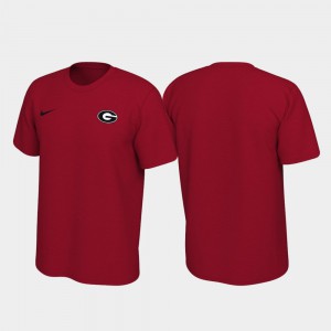 UGA T-Shirt Red For Men's Legend Left Chest Logo 902764-802