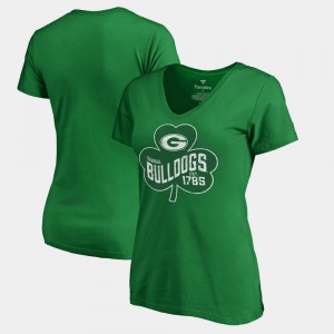 Kelly Green Women's UGA T-Shirt St. Patrick's Day Paddy's Pride Fanatics 431280-858