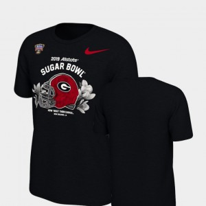 Illustrated Helmet Black UGA T-Shirt 2019 Sugar Bowl Bound Youth(Kids) 861736-993
